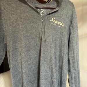 League Heather Gray Quarter-Zip Pullover